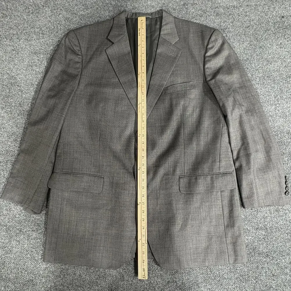 Hong Kong Grand Custom Clothes Blazer Mens 50 Gray Suit Jacket Sport Coat